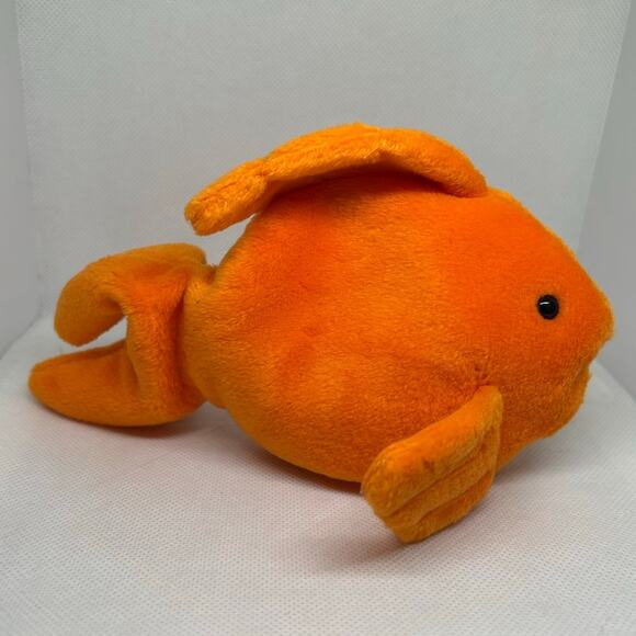 TY BEANIE BABIES GOLDIE the GOLDFISH 1993 Plush Stuffed Animal & Card - Picture 4 of 8